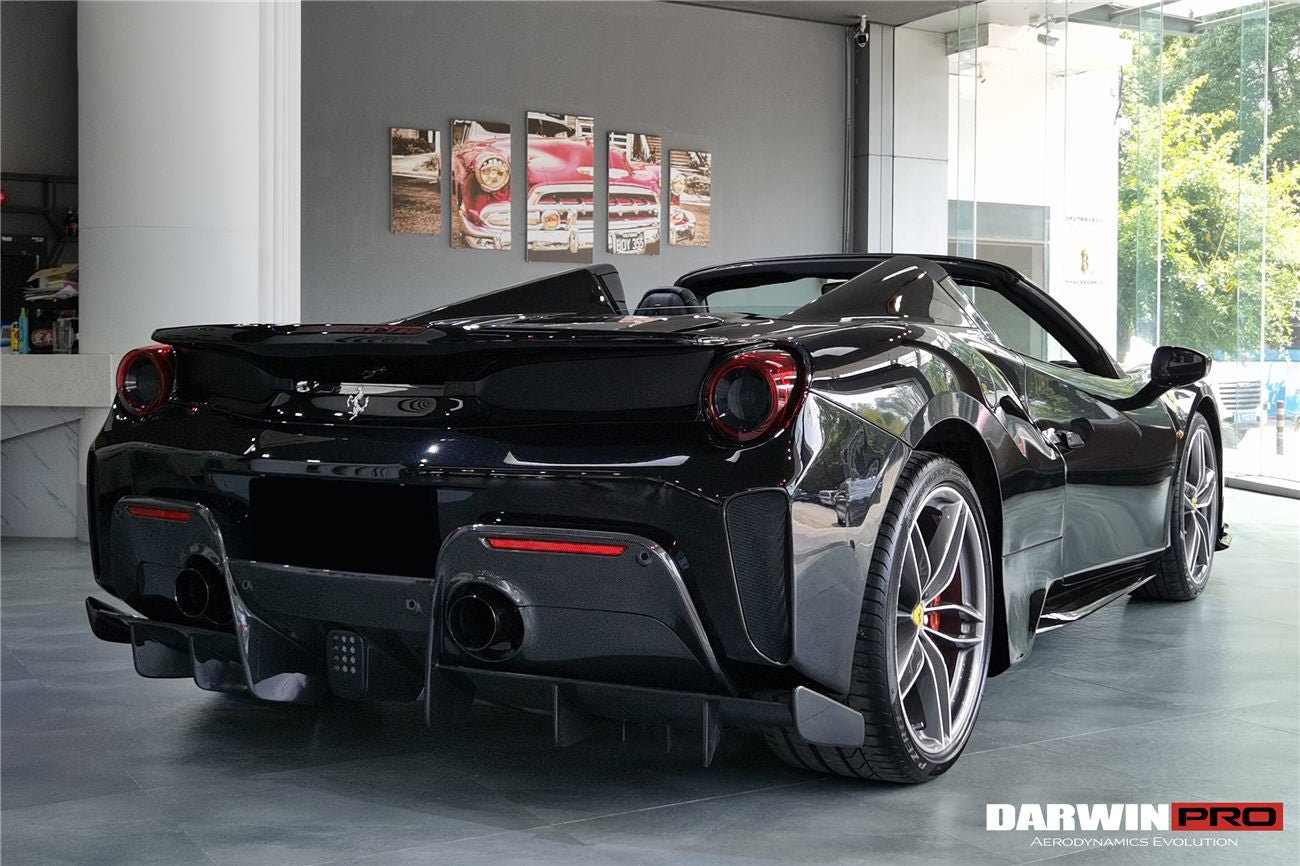 2015 - 2020 Ferrari 488 Spyder Pista Style Rear Bumper & Wing
